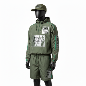 Nuevo Conjunto de Pantalones Cortos Cortavientos de Nailon y Poliéster Premium 2026, Diseño de Paneles Ligeros con Transferencia de Calor, Conjunto de Pantalones Cortos Cortavientos para Hombre - Product Image 5