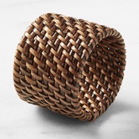 Anneau de serviette en rotin fait à la main, rustique, écologique, décoration de table élégante, porte-serviettes en fibre naturelle pour mariage, dîner, événement, fête