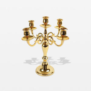 Impressionnant qualité dernière conception gris fini cinq bras candélabre taille personnalisée bougeoir bougeoir pour table de mariage - Product Image 3