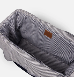 Cesta de picnic de jacinto de agua con forro de tela Interior y asas, ideal para almacenamiento de alimentos, vino y reuniones al aire libre - Product Image 3