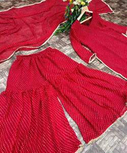 Conjunto de Salwar Dupatta de Poliéster, Ropa de Mujer Cómoda, en Existencia, Lista para Usar, a Precios Bajos - Product Image 4