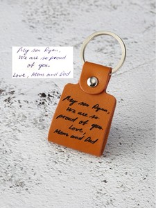 Vente en gros sur mesure Porte-clés d'intérieur en cuir véritable Porte-clés rétro en cuir souple porte-clés voiture simple Porte-clés en cuir personnalisé - Product Image 3