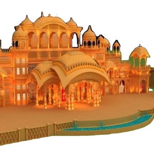 Rideaux en tissu de mariage pour cérémonie de fête/swag décor de mariage arc en fibre pour décoration de mariage/arche de mariage indien - Product Image 1