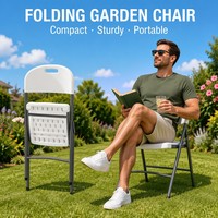 Chaise pliante à cadre en acier haute performance pour conférences, églises, salles, terrasses, extérieur, et ensembles de chaises de salle à manger – Usage commercial