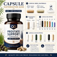 Capsules de soutien de la prostate au palmier nain, véganes, sans OGM, pour la santé masculine, vente en gros, fabricant OEM