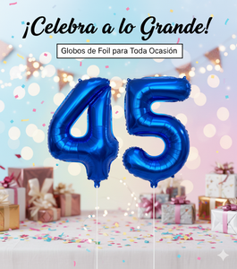 Globo de Número Metalizado Azul Oscuro de 1 Metro, Decoraciones para Bodas, Año Nuevo, Acción de Gracias, Día de la Madre, Día de San Valentín, con Gráficos Impresos - Product Image 3