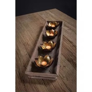 Plateau de service en bois de forme ronde Nouveau design Plateau de nourriture Plateau en bois élégant pour servir à la maison Cuisine Hôtel et Restaurant Utilisation - Product Image 6