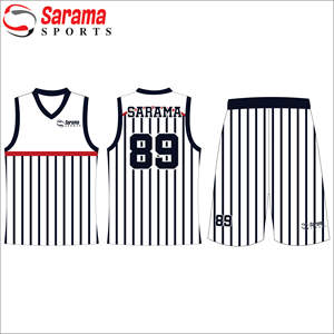 SARAMA SPORTS, las mejores camisetas de baloncesto personalizadas al por mayor, el último uniforme de baloncesto impreso Reversible, sublimación personalizable - Product Image 1