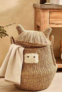 Wholesale Cow - Shaped Storage <b>Basket</b> <b>Seagrass</b> <b>Baskets</b> Factory Best Selling Products Made in VIETNAM - Product Image 2