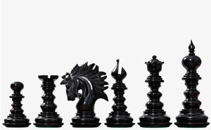 Piezas de Ajedrez de Lujo de la Serie Artesanal de San Petersburgo, Madera de Ébano y Boj, Rey de 4.3 cm, en Caja, a Precio Económico - Product Image 5