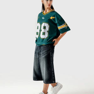 Oversized Custom <b>Mesh</b> American Football Jerseys Sublimation Number Print Football Style Wholesale OEM Private Label Manufacturer - Product Image 2