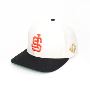 Gorra de béisbol de dos tonos de algodón 100%, gorra deportiva estructurada de 5 paneles Natural para papá con marco a rayas, gorra deportiva de dos tonos - Product Image 2