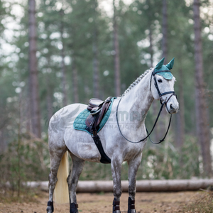 Capó de oreja de caballo de ganchillo transpirable, diseño ligero lavable, capó de mosca ecuestre hecho en Pakistán para un rendimiento cómodo - Product Image 5