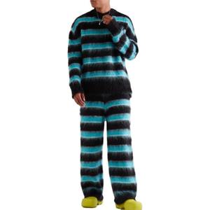 Pantalones de punto de invierno populares para hombres, ligeros, de cintura alta, transpirables, de algodón, ajuste holgado, estilo de calle alta - Product Image 3