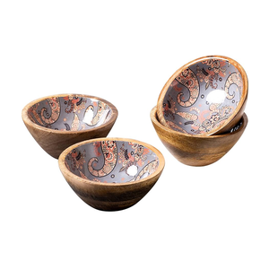 Best Printed Enamel <b>Fruit</b> <b>Bowls</b> Tableware Fine Quality <b>Wooden</b> Food Serving <b>Bowl</b> Dish Durable Quality Hot Selling - Product Image 1