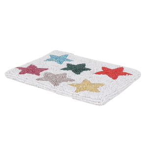 Porte-monnaie perlé coloré fait à la main pour les adolescents personnalisé poche à fermeture éclair portefeuille d'argent pochette perlée en gros - Product Image 3