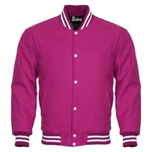 Chaqueta de béisbol de algodón pesado para hombre, diseño universitario personalizado, superventas, forro polar de invierno en colores llamativos, patrón de letras de alta calidad - Product Image 2