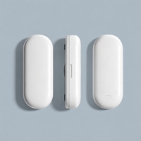 Coque de rasoir moulée en pulpe, biodégradable, blanche, à couvercle rabattable, pour emballage de rasoirs, vente en gros, direct usine