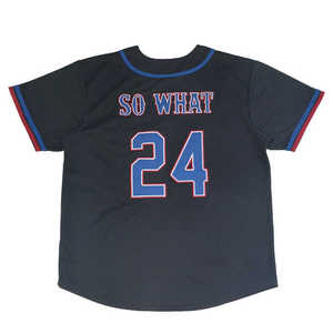 Jersey de béisbol con botones personalizados unisex, uniforme de poliéster transpirable, estampado bordado, estampado de transferencia de calor, softbol de talla grande - Product Image 5