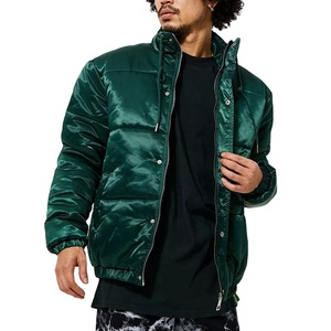 Logo personnalisé OEM Manteau d'hiver en duvet Bulle Surdimensionnée Satin Rembourré Bouffée Extérieur Veste Hommes - Product Image 1