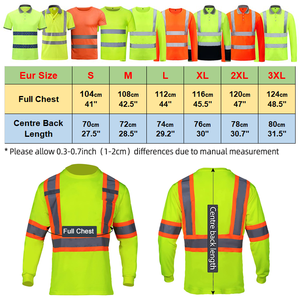 T-shirt de travail à manches longues avec logo personnalisé pour hommes, fabriqué en mélange de coton et de polyester pour les travaux de construction et d'usine - Product Image 2