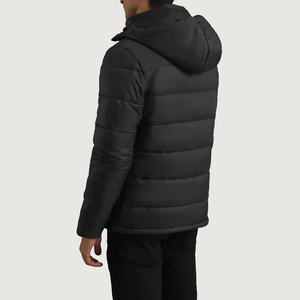 Vente en gros de blouson matelassé avec logo personnalisé pour homme Manteau d'hiver matelassé épais et imperméable à bulles pour l'extérieur Streetwear tendance - Product Image 3