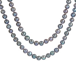 Collier de perles de culture d'eau douce Paon 8,5-9,5 mm - Product Image 2