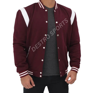 Veste universitaire en laine Letterman respirante avec broderie de logo personnalisé veste universitaire pour hommes - Product Image 3