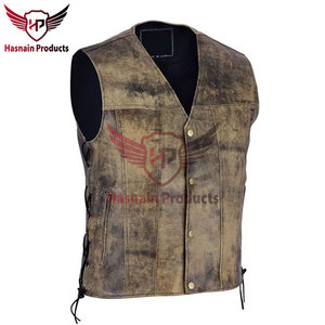 Chaleco de cuero de calidad superior para hombre, artesanía de primera calidad, Color sólido, sin mangas, estilo informal, transpirable para uso en invierno - Product Image 6