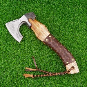 SCL หัวขวานไวกิ้งปรับแต่งได้ด้ามจับไม้แฮทช์โรสทำจากเหล็กคาร์บอนคุณภาพสูงขนาด18นิ้วดีไซน์ใหม่สำหรับกลางแจ้งเกรดอุตสาหกรรม - Product Image 1