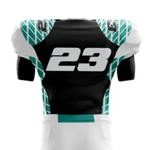 Uniformes de Fútbol Americano de Poliéster de Primera Calidad, Uniformes de Entrenamiento Transpirables Sublimados para Jóvenes - Product Image 4