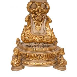 Columna Decorativa de Madera Ornamentada de Lujo - Product Image 6