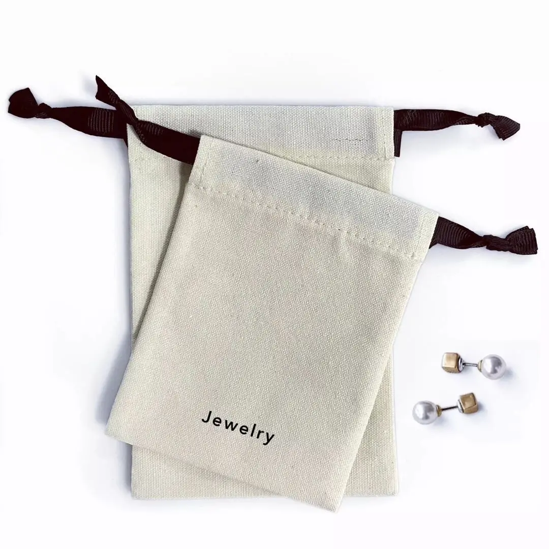 Bolsas de lona personalizadas, bolsas para lona de musselina, grãos de café, embalagem para presente, tecido de algodão personalizada, cordão de musselina, joias de linho