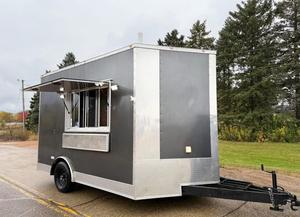 จัดส่งฟรี10FT ตู้ไอศกรีมเคลื่อนที่รถเข็นจำหน่ายขนมหวานแช่แข็งแบบนุ่มและมีอุปกรณ์ครบครันสำหรับธุรกิจสตรีทฟู้ด - Product Image 3