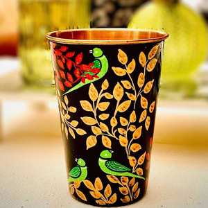 Gobelets en cuivre indiens fabriqués à la main verres à boire de qualité supérieure pour table à manger utilisation de cadeau à la maison - Product Image 2