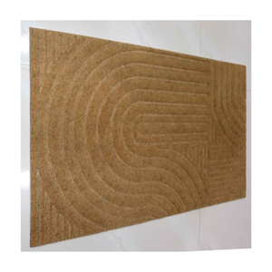 Solution à faible entretien matériau le tapis de glisser pour l'entrée de la maison couloir salon PVC COCO gaufré indien paillasson - Product Image 1