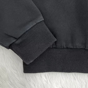 Sudadera con capucha Logotipo personalizado Sudadera con capucha de lentejuelas 100% algodón OEM Sudadera con capucha Fabricante de ropa Lavado ácido Unisex Terry Fabric Street Wear Baggy Men - Product Image 4