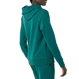 Precio al por mayor de las mujeres 100% de algodón de manga larga cuello redondo hombro pendiente sólido cómodo pulóver Sudadera CON CAPUCHA DE Bangladesh - Product Image 3