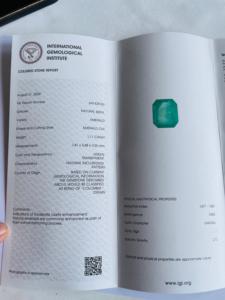 IGI certificado 3 uds AAA calidad esmeraldas colombianas excelente brillo pulido perfecto Color verde corte esmeralda para uso en joyería - Product Image 4