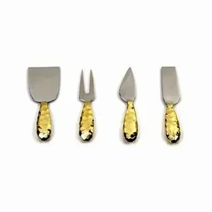 Exclusivo Juego de Cuchillos para Queso de Acero Inoxidable de 4 Piezas, Pulido Espejo, Ecológico, Apto para Lavavajillas, Elegante Cubertería para Servir en Bodas - Product Image 3