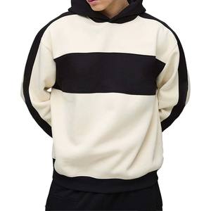 Pull à capuche unisexe personnalisé OEM 300-500 Gsm épaule tombante épaisse avec design brodé de couleur contrastée Fabricant unisexe - Product Image 2