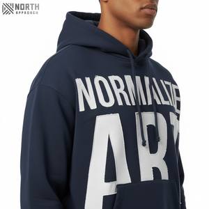 Sudadera con Capucha de Felpa de Lujo, Estilo Invernal 2025, 500gsm, Personalizada, Poliéster/Algodón, con Diseño de Bolsillo con Patrón Sólido en Relieve, de Secado Rápido - Product Image 5