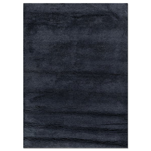 Alfombra de Lana y Seda Azul Manifest, Tejida a Mano, Estilo Tabriz, Color Sólido, para el Hogar, Sala de Estar, Pasillo, Forma Rectangular, Skws-122 - Product Image 1