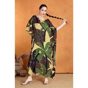 Plamscape Caftan en satin doux pour femmes Vêtements de nuit confortables - Product Image 5