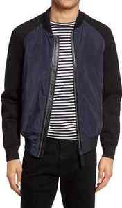 แจ็กเก็ตบอมเบอร์ผ้าไนลอนซาตินปักสำหรับผู้ชายเสื้อกันลมใส่กลางแจ้งผ้าซาตินด้านหน้าแบบเรียบกันน้ำสำหรับฤดูหนาว - Product Image 5