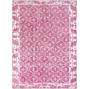 Alfombra de Lana Anudada a Mano de Gran Tamaño, Diseño Abstracto Rojo y Naranja, para Sala de Estar, Pasillo, Rectangular -Pae-2396 - Product Image 1