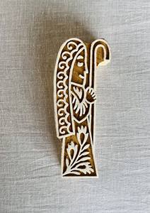 ชุดแสตมป์ไม้แกะสลักลายกษัตริย์และราชินี: งานพิมพ์บล็อกแบบอินเดีย |   งานพิมพ์บล็อกอินเดียแกะสลักด้วยมือ - Product Image 3