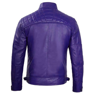 Genuine Leather <b>Jacket</b> 20225 <b>Custom</b> Logo Men Long Sleeve Slim Fit Winter Fashion Vintage Style <b>Denim</b> Fabric Windproof Breathable - Product Image 2