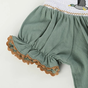 Handmade Smocked Soft Linen Dress for <b>Baby</b> Girls Casual Style for Toddler's <b>First</b> Birthday OEM Made in Vietnam - Product Image 3