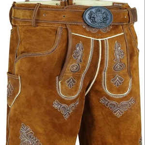 กางเกงขาสั้นสไตล์บาวาเรีย lederhosen-Oktoberfest lederhosen-เยอรมัน lederhosen-Trachten ผู้ชายใส่สำหรับ Oktoberfest 2025 - Product Image 1